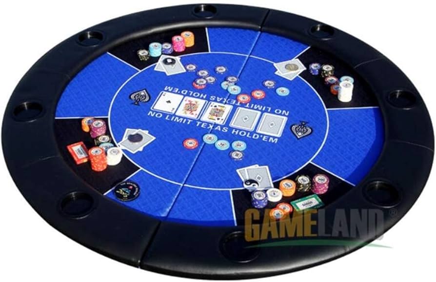 Amazon | 折りたたみ式 ポーカーテーブルトップ 6人用 直径 120cm