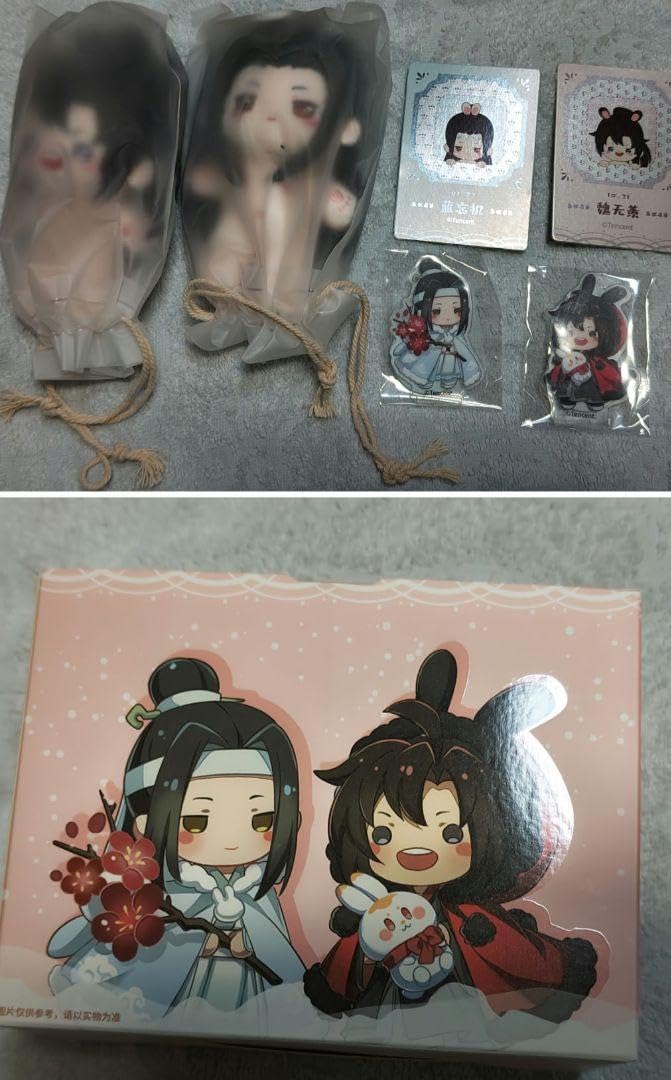 Amazon.co.jp: 魔道祖師 ぬいぐるみ 10cm KAZE 藍湛 魏嬰 骨なし