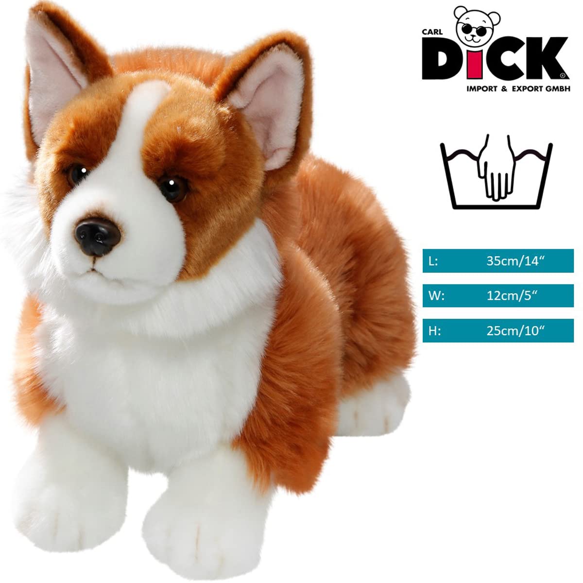 Amazon.com: Carl Dick Corgi Dog 13 inches, 35cm, Plush Toy, Soft