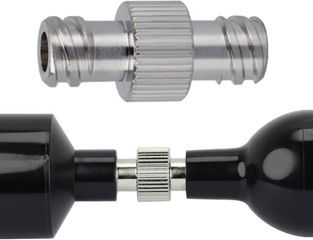 Amazon.co.jp: 4mm絞りルアーロックアダプターカプラーメス-メス継手