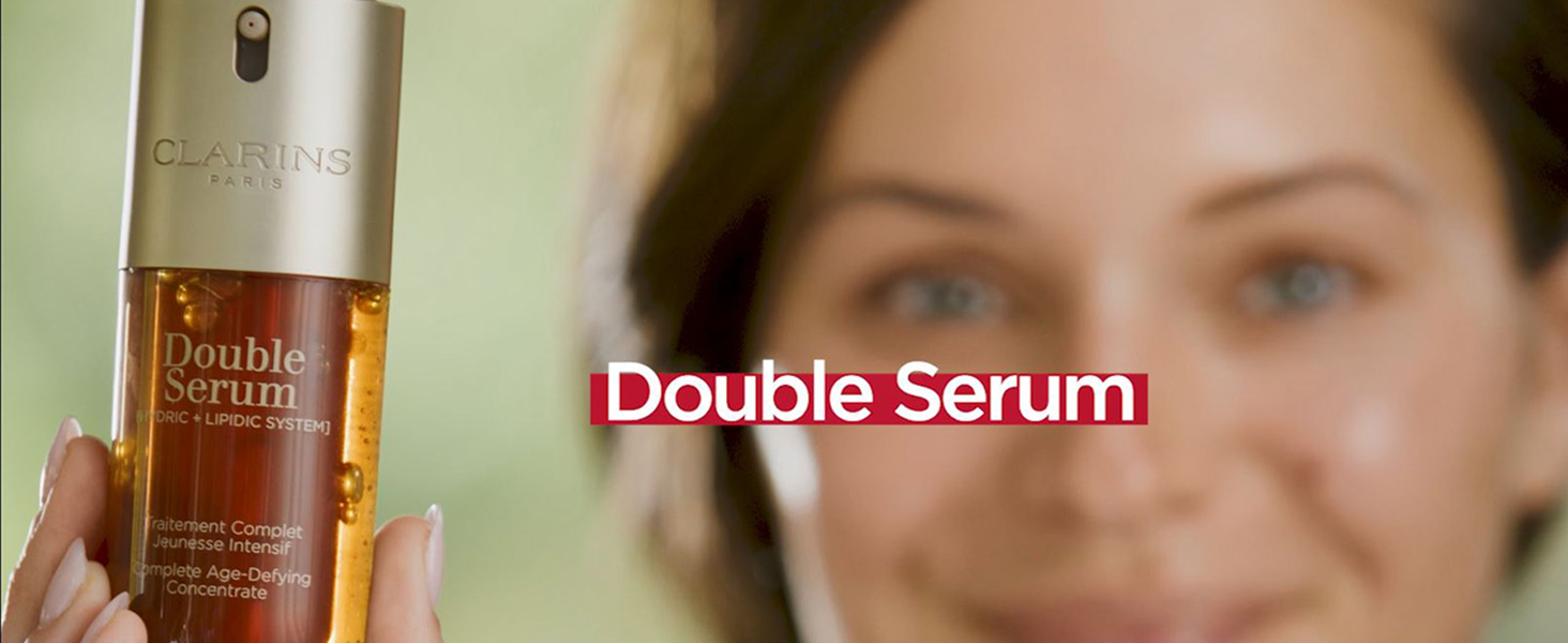 Amazon.com: Clarins DOUBLE SERUM | Anti Aging Face Serum | Visibly