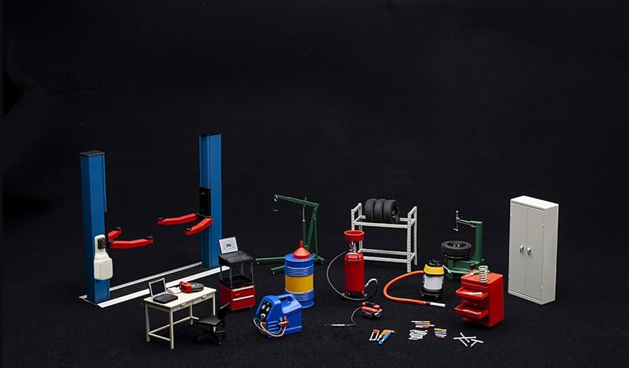 Amazon.com: Garage Kit Set (Version 2) for 1/18 Scale Models by