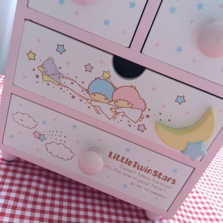 Amazon.co.jp: キキララ 木製 ミニチェスト 2013 リトルツインスターズ