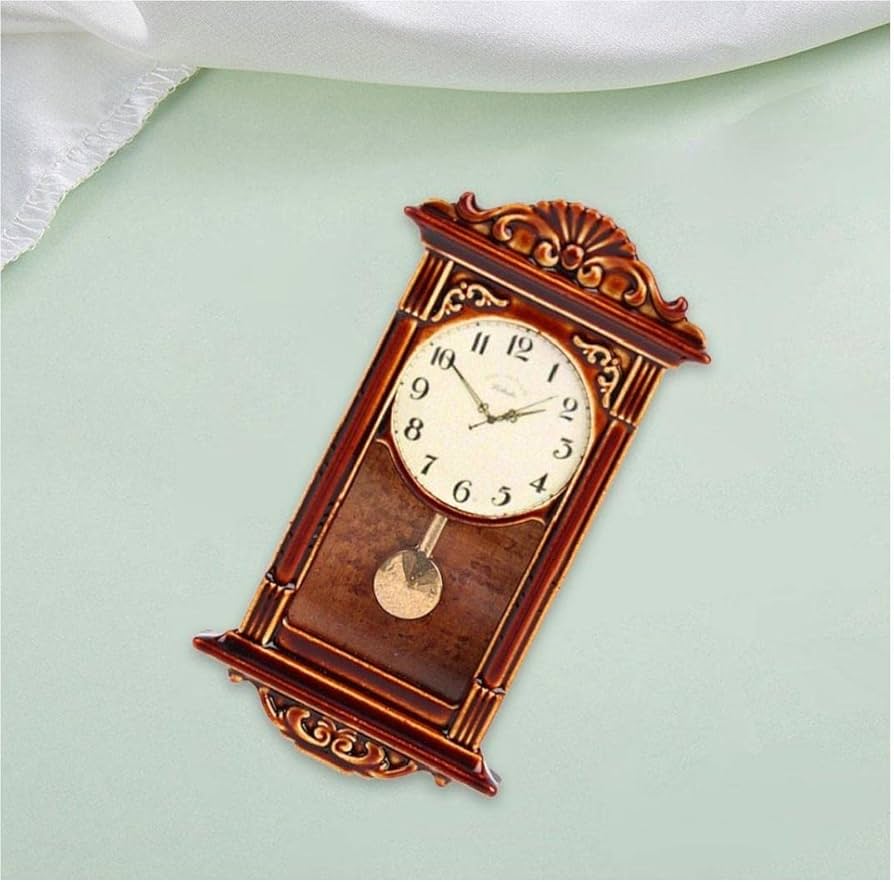 Amazon.co.jp: 1:12スケール ミニチュア 振り子時計 壁掛け時計
