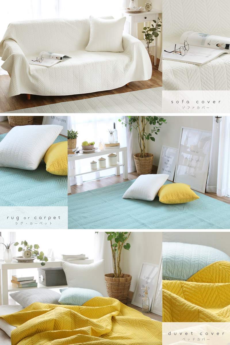 Amazon | マルチカバー 140×200cm 北欧 キルト ソファー おしゃれ
