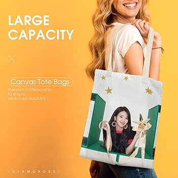 Amazon.co.jp: TWICE チェヨン トートバッグ ハンドバッグ キャンバス