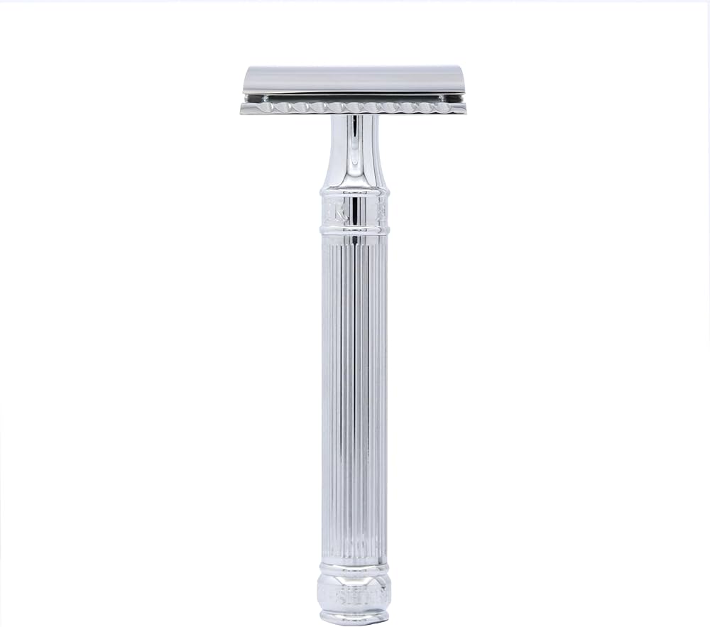 Amazon.com: Edwin Jagger Chrome Lined Double Edge Razor - Long