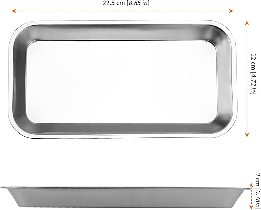 Amazon.co.jp: HOZEON 10個パック サージカルトレイ ステンレス