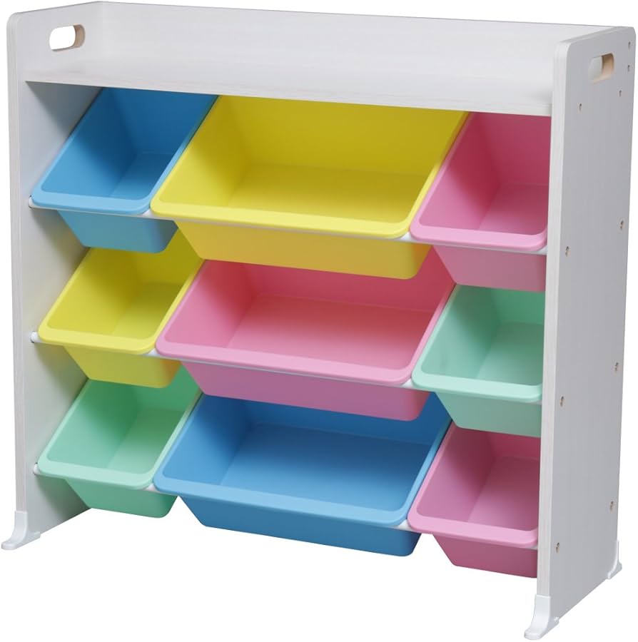 Amazon.co.jp: アイリスオーヤマ おもちゃ箱 天板付き パステル 幅86.3