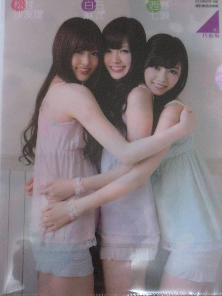 Amazon.co.jp: 元乃木坂46 白石麻衣×西野七瀬×松村沙友理 両面クリア