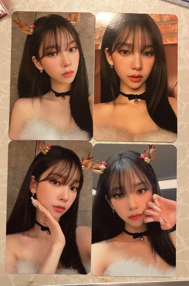 Amazon.co.jp: Aespa カリナ Karina pink christmas トレカ X : おもちゃ