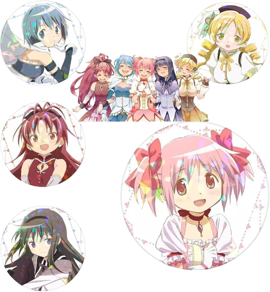 Amazon.co.jp: 魔法少女まどかマギカ 缶バッチ 鹿目 まどか 巴 マミ
