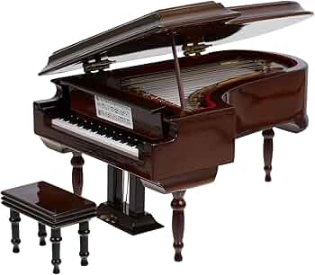 Amazon.co.jp: オルゴールボックス ピアノ型 ミニグランドピアノモデル