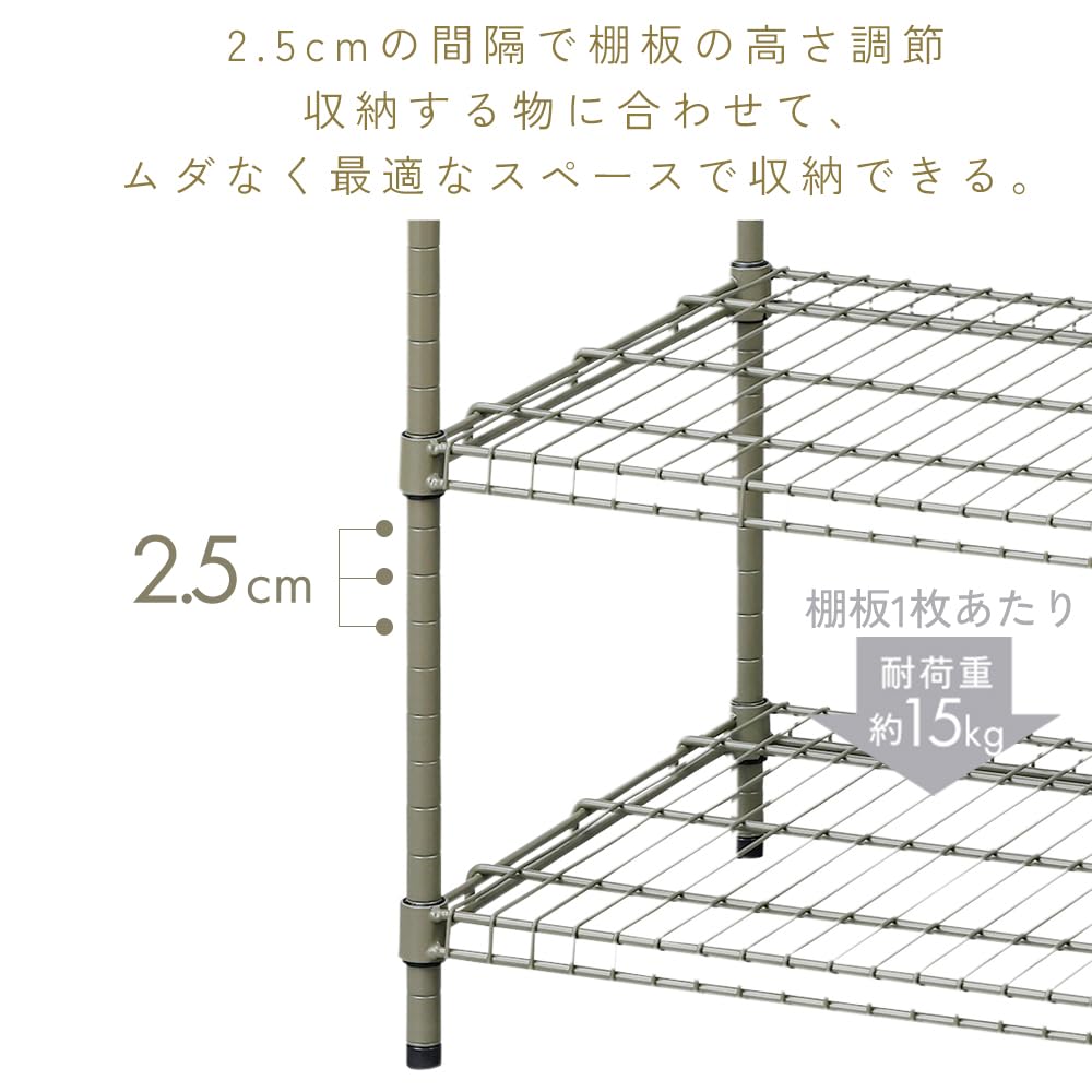 Amazon.co.jp: アイリスオーヤマ カラースチールシェルフ スチール