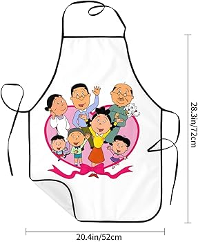 Amazon.co.jp: [BESSIEPY] サザエさん エプロン 料理エプロン 首掛け