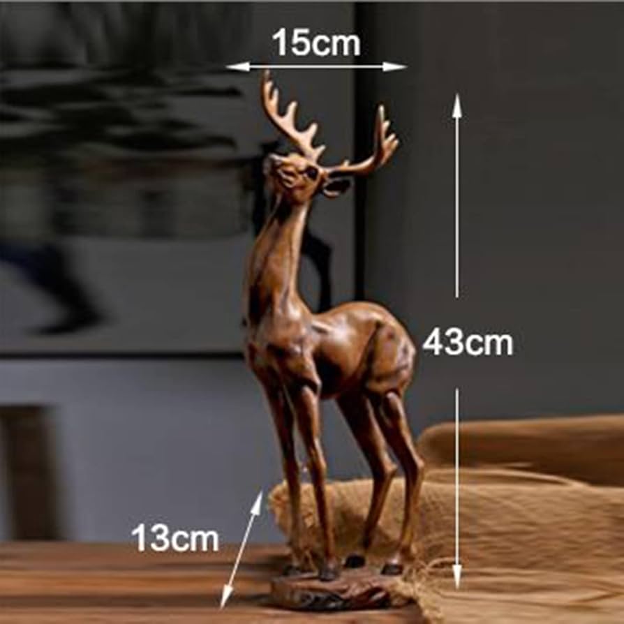 Amazon.co.jp: 鹿 置物 大きい 動物の置物 しか 大型 おもしろオブジェ