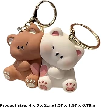Amazon.co.jp: クマのマッチングキーホルダー、 マグネットキー