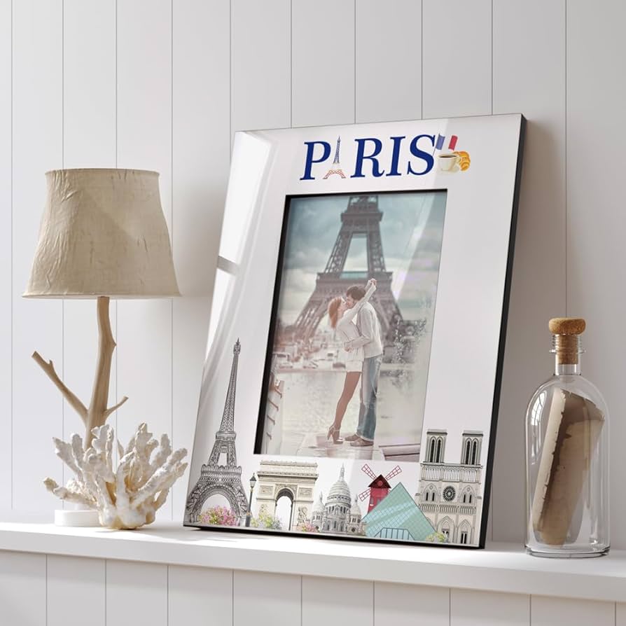 Amazon.com - KATE POSH Paris Picture Frame, Paris Family Vacation