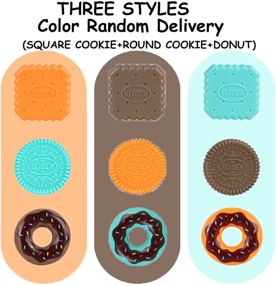 Amazon | マグネット式フィジェットトイ 食品型 プッシュカード フィ