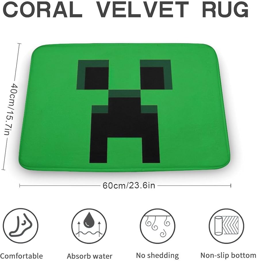 Amazon｜ラグマット マイクラ カーペット バスマット お風呂マット