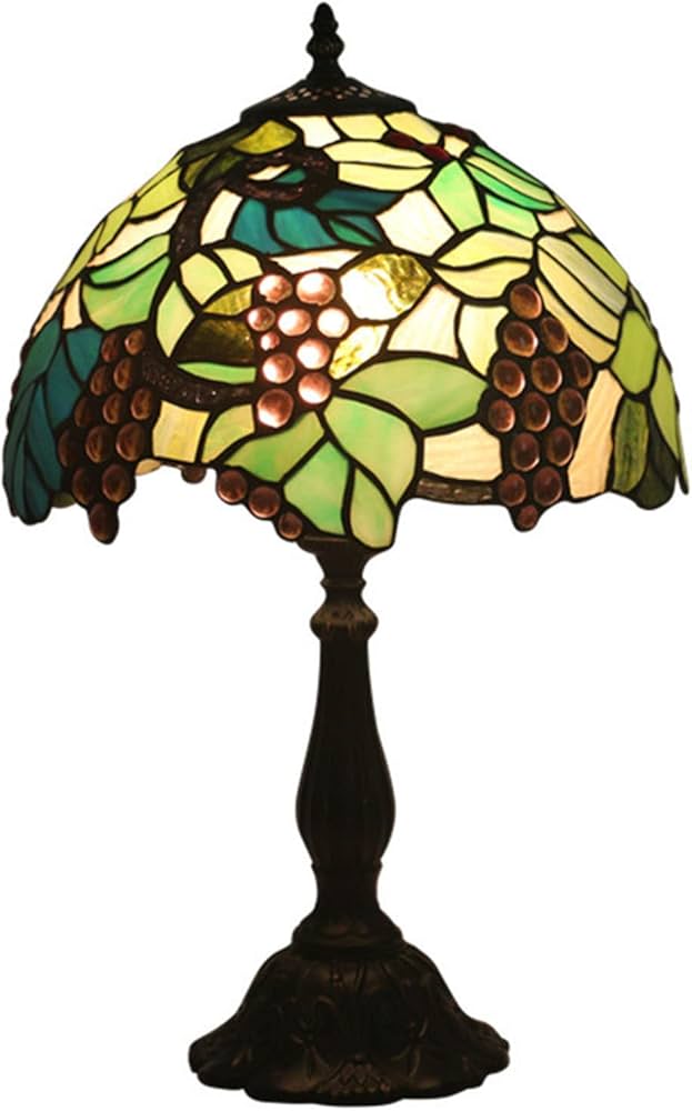 Amazon.co.jp : ビンテージ ステンドガラスランプ 12インチ