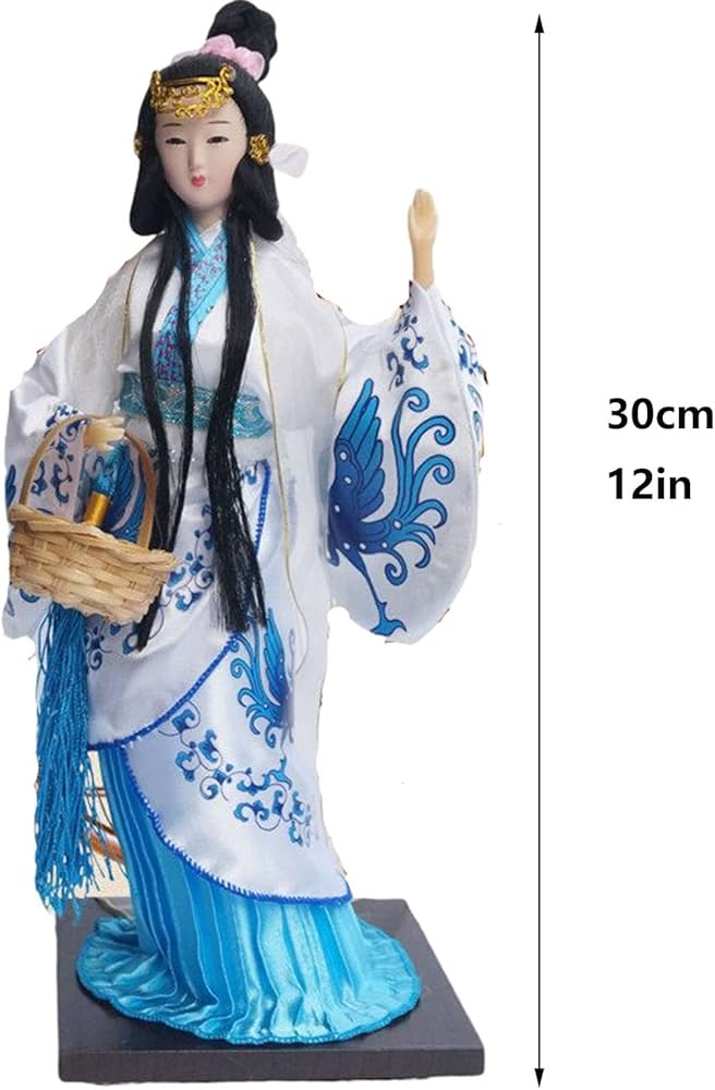 Amazon.co.jp: 中国人形テーブル装飾古代四美人形彫刻東方アジアの芸者