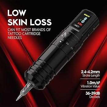 Amazon | Xnet Vipera 調節可能なストローク ワイヤレス タトゥー