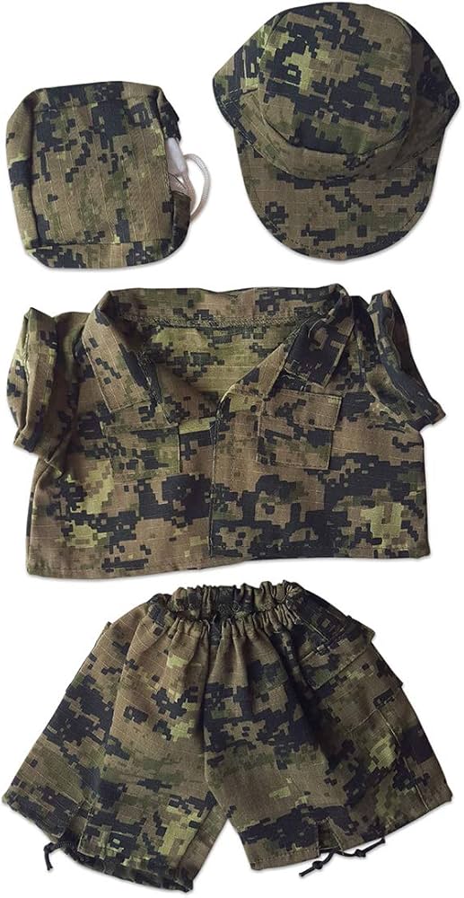 Amazon.co.jp: くまのぬいぐるみ用 特殊部隊 迷彩柄服 14～18インチの
