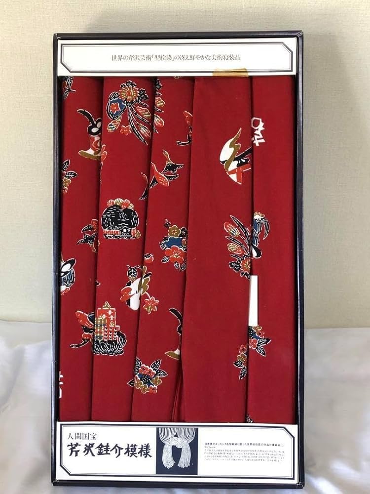 Amazon｜座布団カバー 芹沢銈介 5枚組 人間国宝 座布団｜キッチン用品