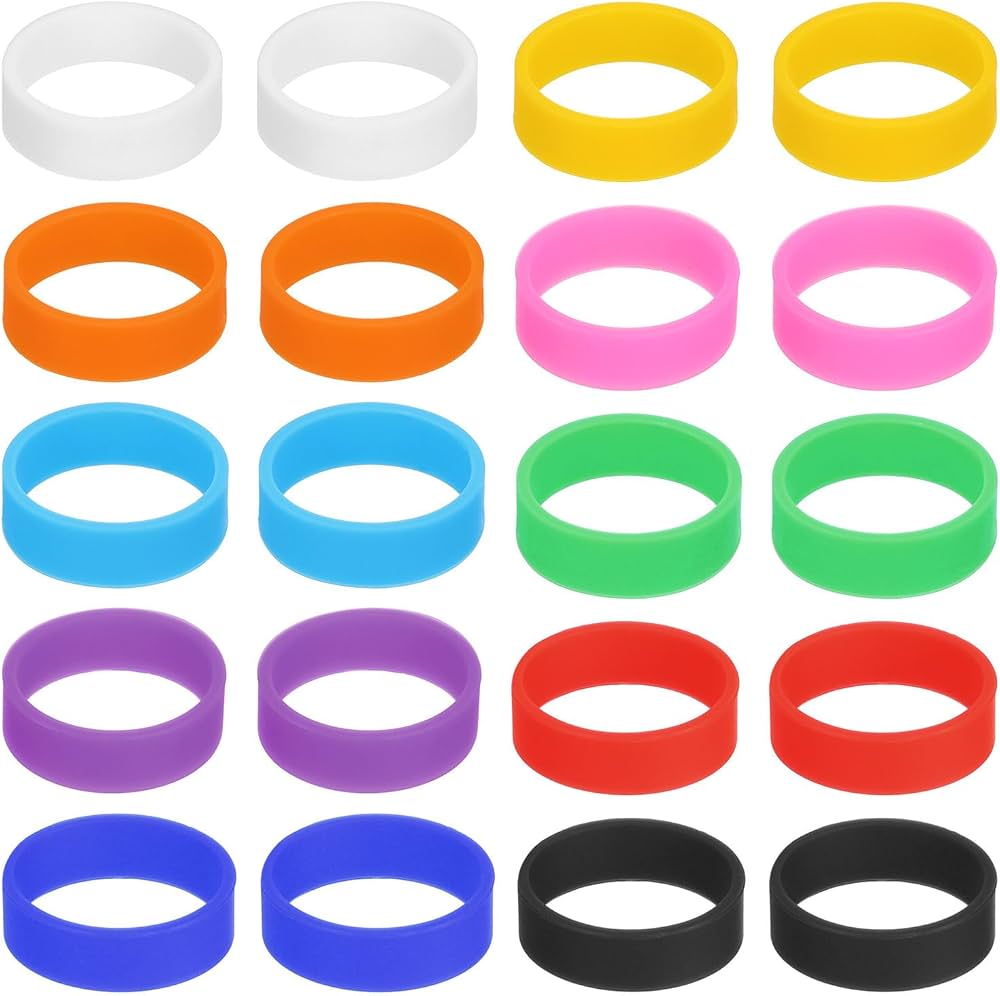 Amazon | uxcell 20個のシリコーンラバーバンド 20x7mmのラバーバンド