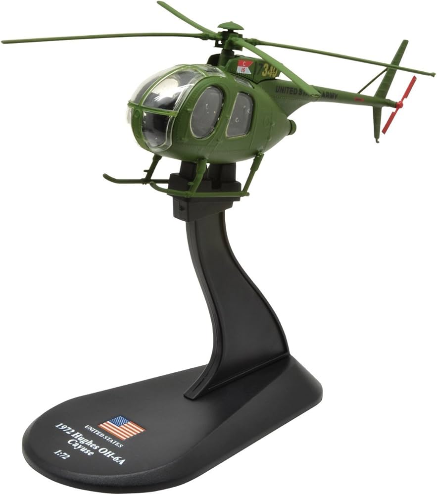 Amazon | ヒューズOH-6カイユース族ダイキャスト1/72ヘリコプター
