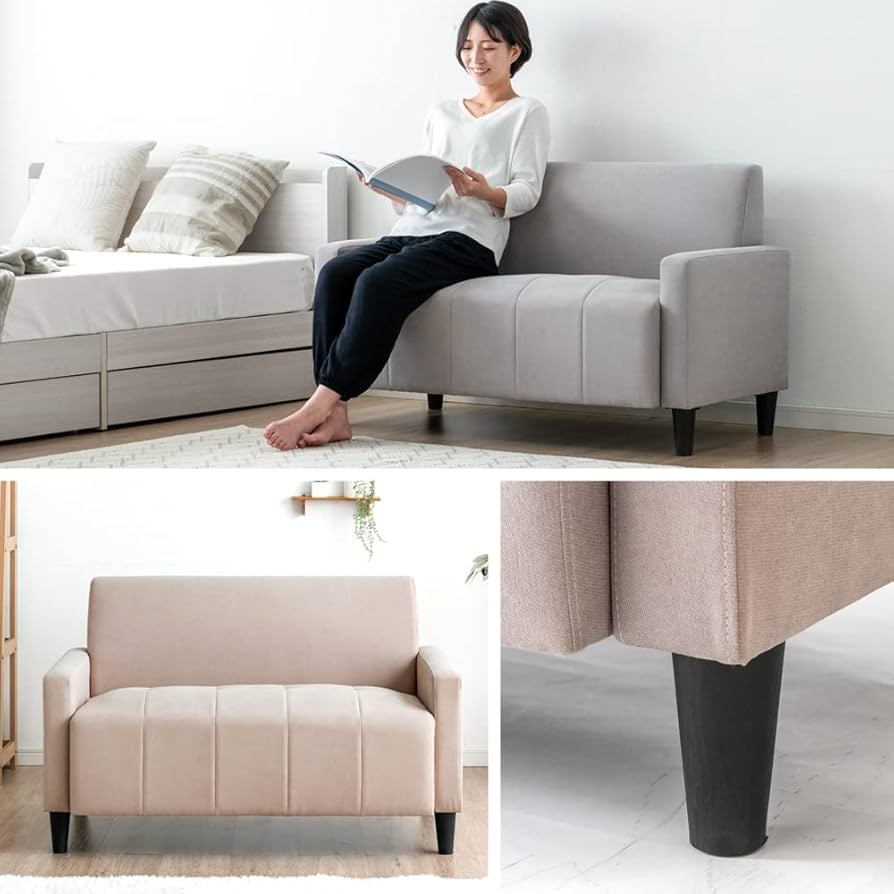 Amazon｜タンスのゲン ソファー 2人掛け ファブリック コンパクト