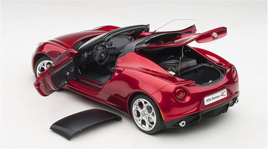 Amazon.co.jp: 最高の贈り物 1/18 アルファロメオ 4C スパイダー金属