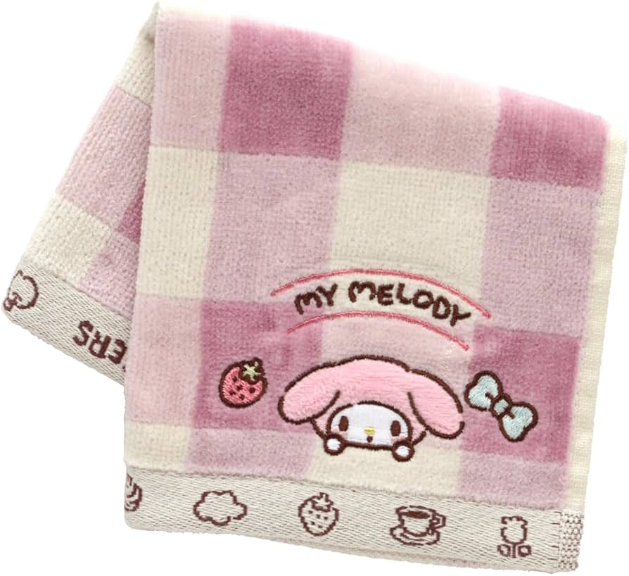 Amazon.co.jp: マイメロディ タオルハンカチ ギンガムチェック (ピンク