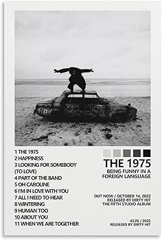Amazon.co.jp: アルバムカバーポスター The 1975 ポスター Being Funny