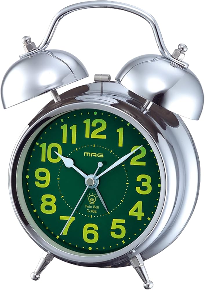 Amazon.co.jp: MAG(マグ) 目覚まし時計 置き時計 大音量 ツインベル