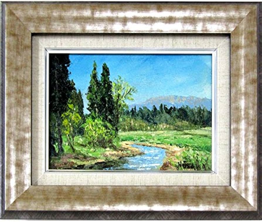 Amazon.co.jp: 均一セール！額付き油絵 税込 大川一／関ヶ原（SM号