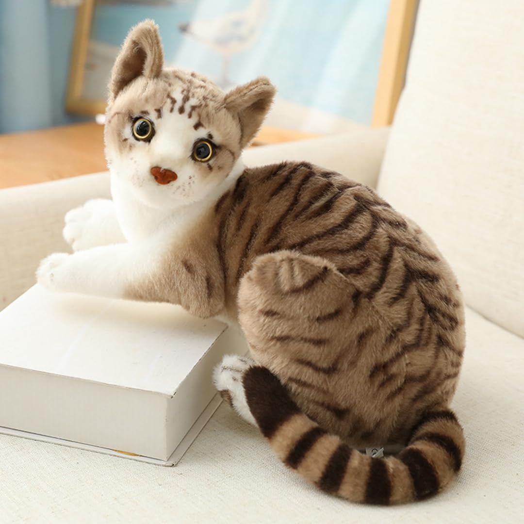 Amazon.co.jp: ぬいぐるみ 猫 リアル 動物 キジトラ 抱き枕 ネコ