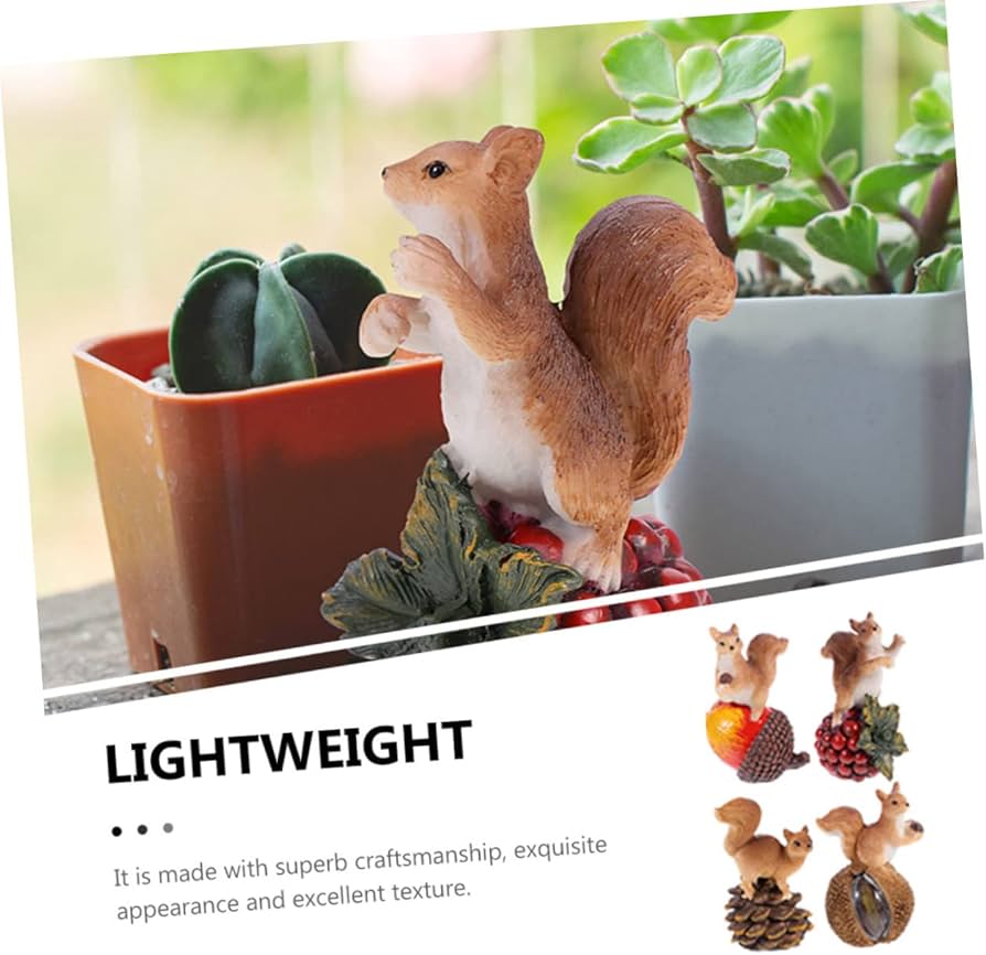 Amazon.co.jp: BCOATH リスの置物 室内外用樹脂製ガーデンオーナメント