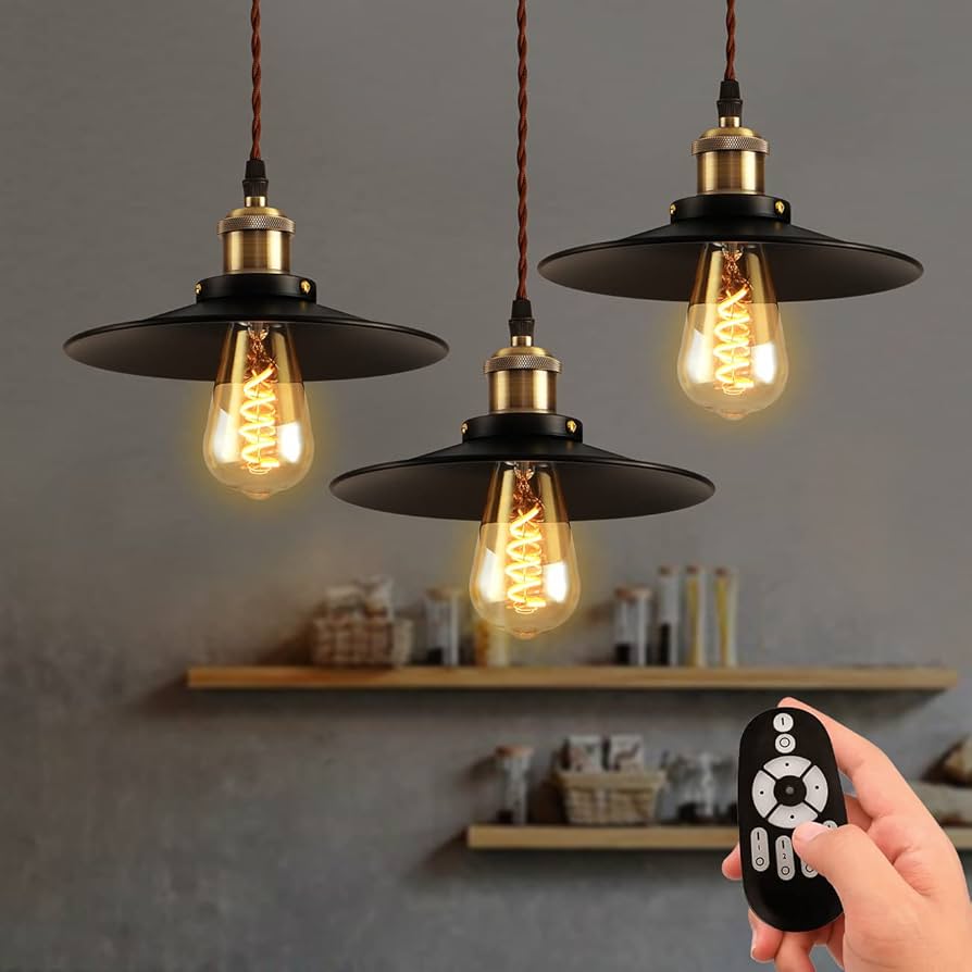 Amazon.co.jp : ANWIO ペンダントライト 3個セット ダクトレール式