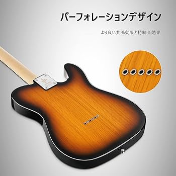 Amazon | Donner エレキギター TLタイプ 左利き 39インチ 初心者 漆