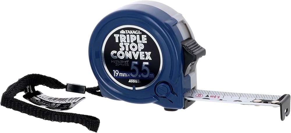 Amazon.co.jp: 高儀 トリプルストップ コンベックス 19mm×5.5m TAKAGI