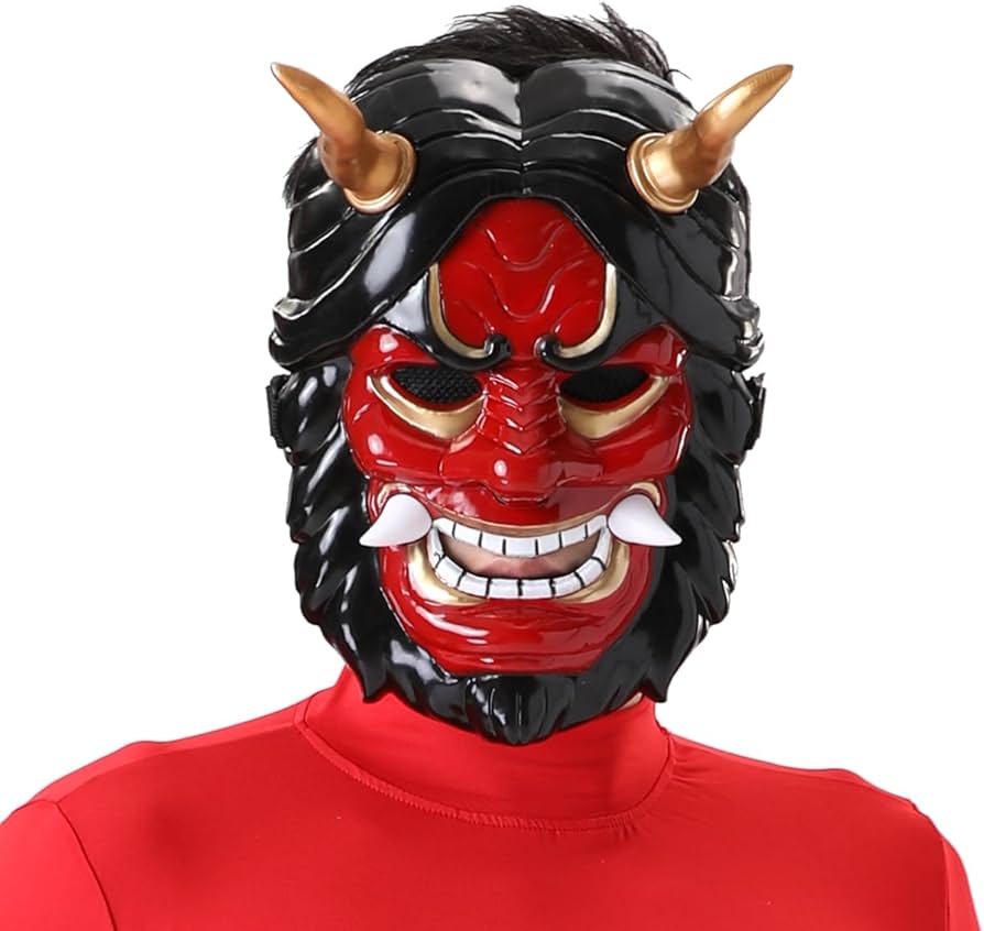 Amazon.co.jp: [HOLOUN] 節分 鬼 衣装 赤鬼 青鬼 コスプレ 5点セット