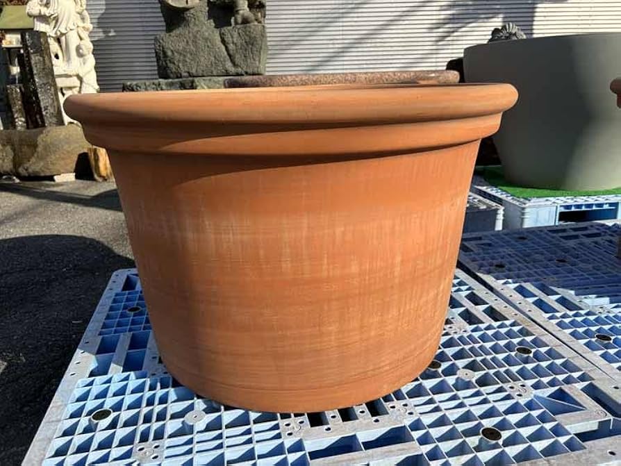 Amazon.co.jp: イタリア製 テラコッタ 大型ラウンドポット 直径89cm 高