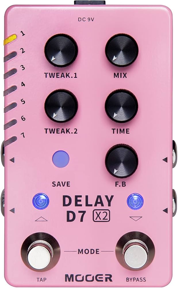 Amazon.com: MOOER Guitar Delay Pedal 14 Types Delay Authentic