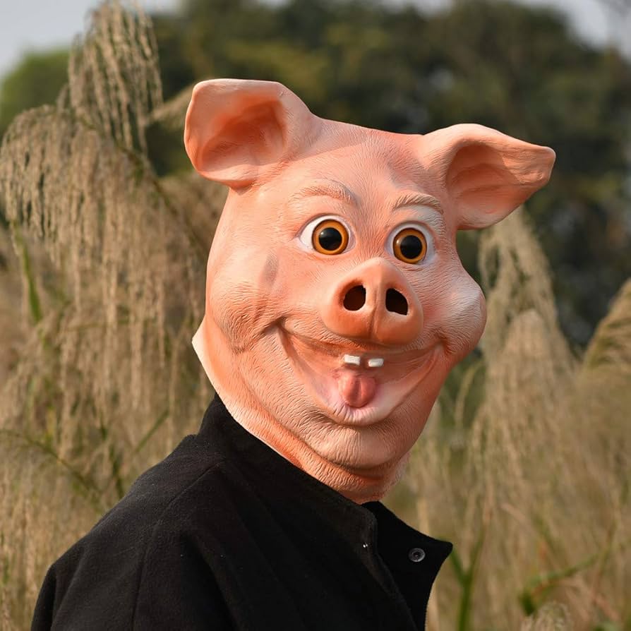 Amazon.co.jp: アニマルマスク 豚 ブタ ピッグ マスクマスク