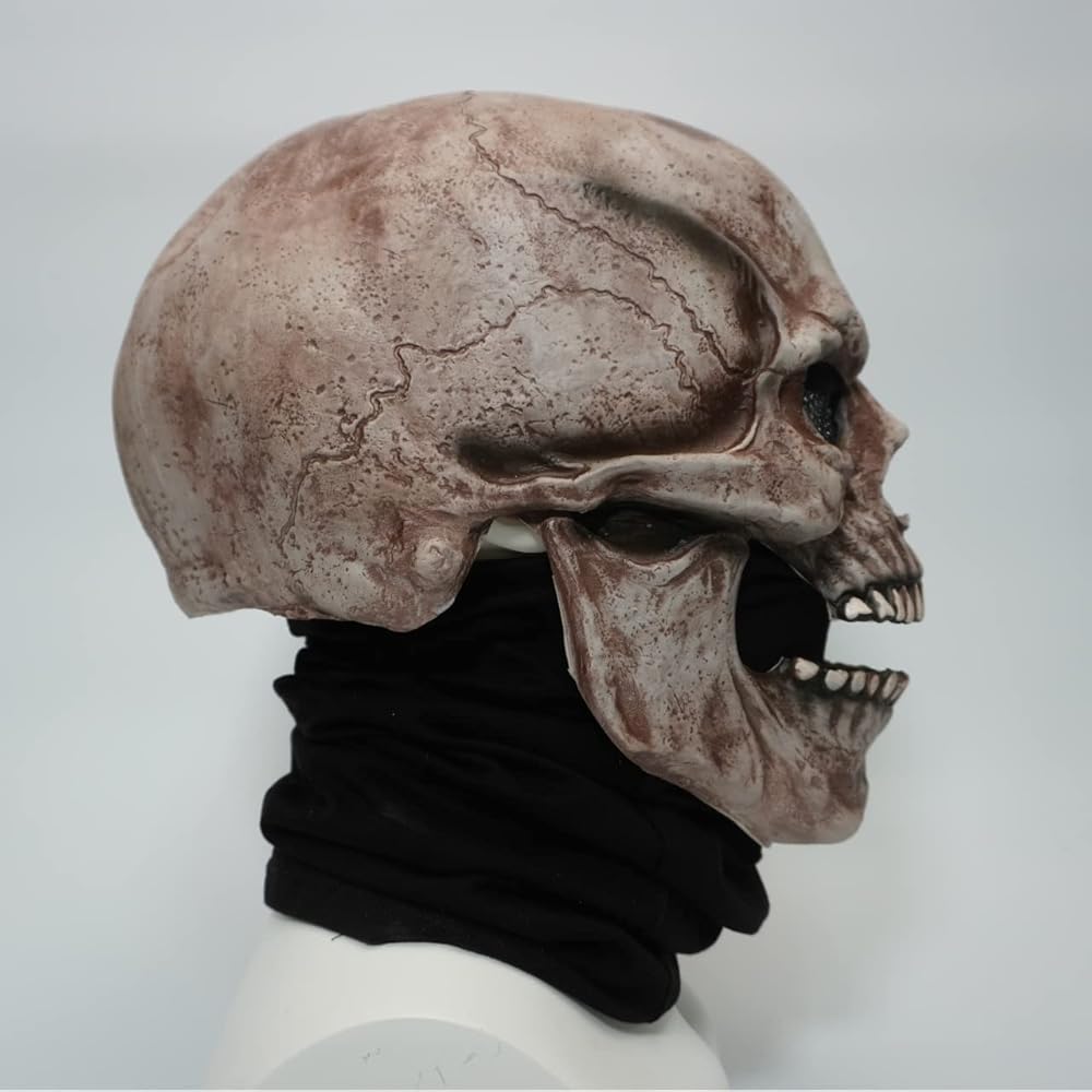 Amazon.co.jp: [ec-drive] 【口が動く】骸骨 ガイコツ マスク ラバー