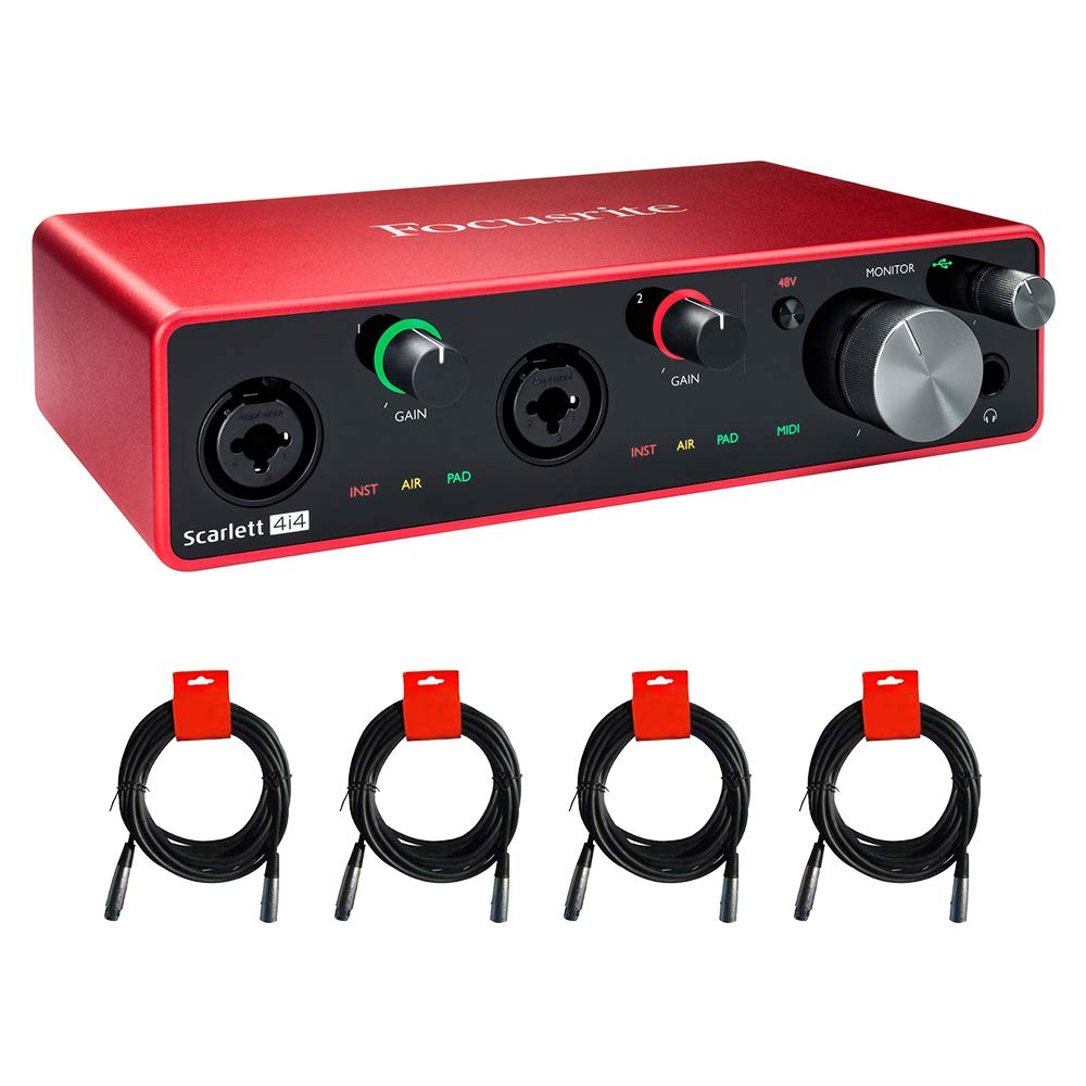 Amazon.com: Focusrite Scarlett 4i4 USB Audio/MIDI Interface (3rd