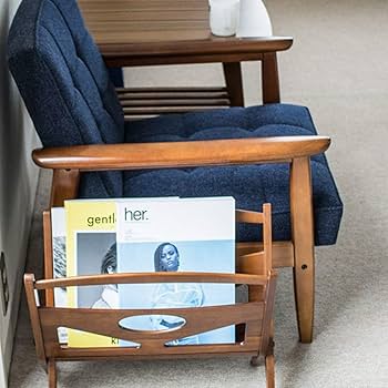 Amazon.co.jp: 【カリモク60】 マガジンラック 雑誌収納 木製 ミッド