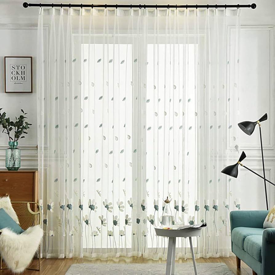 Amazon.co.jp: Stylish Lace Curtain, 90.6 inches (230 cm), Length